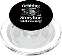 Orbiting My Own Storyline Astronomy Bookworm Introvert PopSockets PopGrip for MagSafe