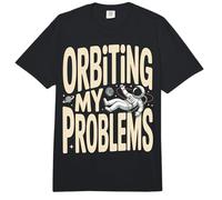 Orbiting My Problems Funny Astronaut Space Comfort Colors Adult Heavyweight T-Shirt