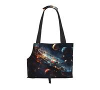 Orbiting Planet Pet Tote Bag - Small Dog Purse Cat Carrier Bag, Foldable Design, Traveling Pets Tote Picnic Outdoor