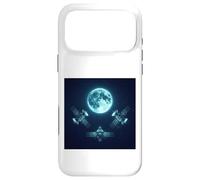 Orbiting Satellites under the terrestrial moon Funny Meme Case for iPhone 17 Pro Max
