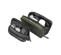 orbitkey 2-in-1 Tech Accessory Pouch with Detachable Slim Sleeve - Travel Electronics Organiser for Cables, Chargers, Earbuds, Power Bank - Compact Gadget Bag & Portable Tech Storage Case (Olive)