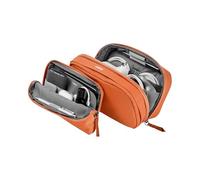 Orbitkey 2-in-1 Tech Accessory Pouch with Detachable Slim Sleeve - Travel Electronics Organiser for Cables, Chargers, Earbuds, Power Bank - Compact Gadget Bag & Portable Tech Storage Case (Terracotta)
