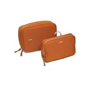 Orbitkey 2-in-1 Toiletry Pouch - Terracotta | Organised Travel Storage | Detachable Organisation | Water-Resistant Fabric | Travel Ready