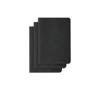 Orbitkey A5 Notepad with Line Page and 80 Sheet | Soft Cover Journal Writing Notebook for School Travel Office Business | Compatible for Compendium A5 | 9.8" x 12.6", Black Finish (Pack of 3)