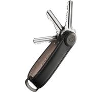 Orbitkey - Leather Key Organiser - Black/Black NEW