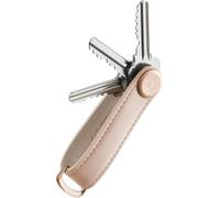 orbitkey Leather Key Organiser - Blush with Blush Stitching