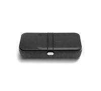 Orbitkey Nest V2 | Portable and Customizable Desk Organizer Case with Buit-in Wireless Charger | Polycarbonate Shell with Nylon Poly Melange Fabric and Zinc Alloy (Black)
