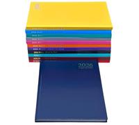 Orbitron 2026 A4 Week To View Diary Hardback Personal Organiser Casebound Planner Journal (Blue)