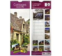 Orbitron 2026 Slim Month To View Spiral Bound Photo Wall Calendar Coast, Scene, Cottages &Garden (Cottages)