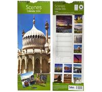 Orbitron 2026 Slim Month To View Spiral Bound Photo Wall Calendar Coast, Scene, Cottages &Garden (Scenes)