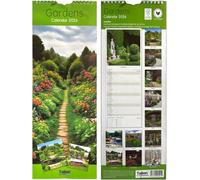 Orbitron 2026 Slim Month To View Spiral Bound Photo Wall Calendar Puppies Kittens Flowers Wildlife (Garden)