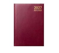 Orbitron 2027 Diary A5 Page a Day - Hardcover Executive Desk Journal, Daily Organizer Planner for Office, School & Home