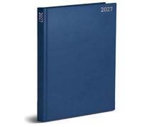 Orbitron 2027 Diary A5 Week to View | Hardback Personal Organiser & Casebound Planner, Daily Journal for Home, Office & School Organization (Blue)