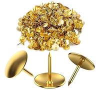 Orbitron 280 Brass Drawing Pins - Strong Head Push Cork Board Thumb Tacks Boxed