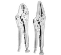 Orbitron 2pc Mini Locking Long Nose Mole Vice Welding Grip Clasp Small Adjustable Pliers