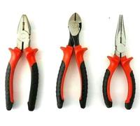 ORBITRON 3PC Heavy Duty 150mm Combination Long Nose Side Cutter Cutting Pliers Set.