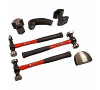 Orbitron 7Pc Car Auto Body Panel Repair Tool with Fibre Body Beating Bumping Hammer Set
