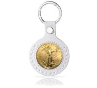 orbixa 1 PCS AA Coin Holder Keychain,coin holder,chip holder for AA Medallion,Sobriety Coin Holder,Standard Challenge Coin,Recovery Coins,Tokens and Medallion(Beige-34 mm), Beige, 34mm