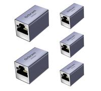 Orbram Ethernet Extender 10Gbps, 5 Pack RJ45 Coupler, Cat8/Cat7/Cat6/Cat5e/Cat5 Compatible, Space Grey