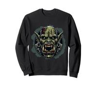 Orc Face Warrior Costume Orcs Fantasy Creature Sweatshirt