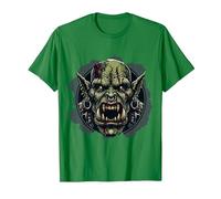 Orc Face Warrior Costume Orcs Fantasy Creature T-Shirt, Men, Kelly Green, X-Large