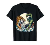 Orc Fighting Tiger Japanese Vintage T-Shirt