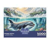 Orca 1000 Piece Jigsaw Puzzle for Adults-Fun Brainteasing Games Beautiful Decoration 38x26cm/1000pcs