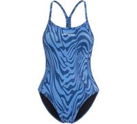 ORCA 2026 Womens Core One Piece Thin Strap Swimsuit - Deep Blue Blue Sky
