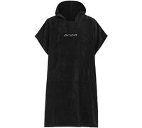 ORCA Cotton Change Robe Poncho or Changing Robe Towel for Beach Watersports & Surfing - Black - Unisex