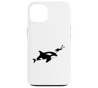 Orca Encounter Scuba Diving Deep Ocean Boating Snorkling Case for iPhone 13