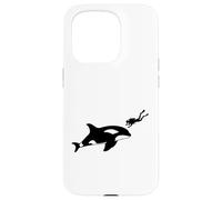 Orca Encounter Scuba Diving Deep Ocean Boating Snorkling Case for iPhone 15 Pro