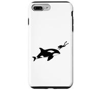 Orca Encounter Scuba Diving Deep Ocean Boating Snorkling Case for iPhone 7 Plus/8 Plus