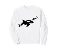 Orca Encounter Scuba Diving Deep Ocean Boating Snorkling Sweatshirt