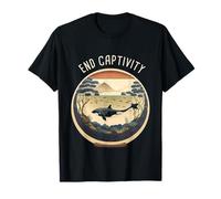 Orca End Captivity Free The Orcas Marine Protection Activist T-Shirt