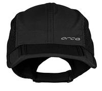 ORCA Foldable Running Cap Hat - Black - Unisex - 100% recycled polyester, quick-drying and breathable