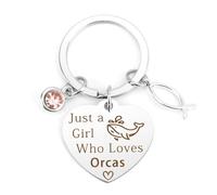 Orca Gifts, Orca Gifts for Women, Orca Gifts for Orca Lovers, Orca Girl Gifts, Birthday Gifts for Women Girls, Orca Keyring, Orca Lover Gift for Women Girls, Orca Stuff, Funny Orca Keyring Gifts