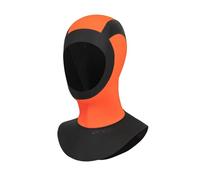 ORCA Hi-Vis Neoprene Wetsuit Swim Hood - Hi Vis Orange - Thermal Warm Heat Layer Layers Waterproof Sprayproof - Unisex