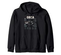 Orca Intelligent Social Relentless Apex Whale Zip Hoodie