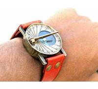 Orca INTERNATIONAL CO.Antique Nautical Gift Brass Sundial Compass Vintage Wrist Watch Gifted Item