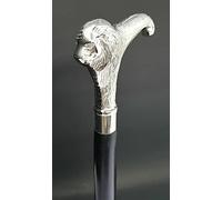 Orca International CO.Antique Victorian Brass Lion Head Handle Vintage Wooden Walking Stick Cane Gift