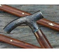 Orca INTERNATIONAL CO. Brass Designer Handle Walking Cane Stick Antique Look Vintage Victorian Wooden