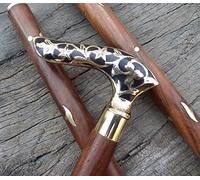 Orca INTERNATIONAL CO. Brass Handle Victorian Designer Canes Antique Wooden Walking Stick Vintage Canes Antique Wooden Walking Sticks are Often Crafted from