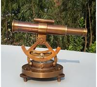 Orca International CO.Vintage Compass Survey Instrument Brass Theodolite Alidade Transit Telescope