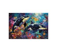 Orca Jigsaw Puzzles for Adults 2000, Wooden 2000 Piece Jigsaw Puzzles for Adults Abstract, Educational Puzzle Games for The Whole Family Together, Puzzle for Wall Art Home Decor 40x28 in LZPT-04152
