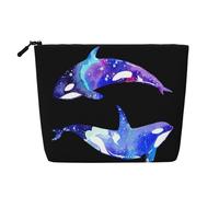 Orca Killer Whale A Versatile Travel Makeup Bag, Ideal for Daily Routines and Business Journeys