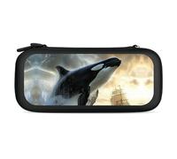 Orca Killer Whale and Ship Printed Slim Carrying Case for Switch Hard Portable Protective Cover for Game Card
