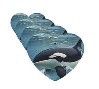 Orca Killer Whale Car Air Freshener Cards for Women Men 4 Pack Cute Car Accessories Long Lasting Scent Car Diffuser Hanging Auto Aromatherapy Tablets Car Fresheners Gifts