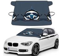 Orca Killer Whale Car Windshield Cover for Ice and Snow, Printed Windshield Snow Cover Universal Fit for Cars, SUVs & Sedans