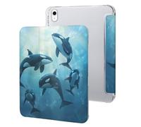 Orca Killer Whale Case Compatible for IPAD 10代 (10.9in) Tablet Cases Protective Stand Cover