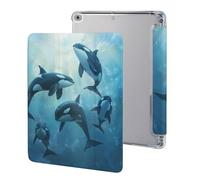 Orca Killer Whale Case Compatible for IPAD 2017/2018/Air1/Air2 (9.7in) Tablet Cases Protective Stand Cover